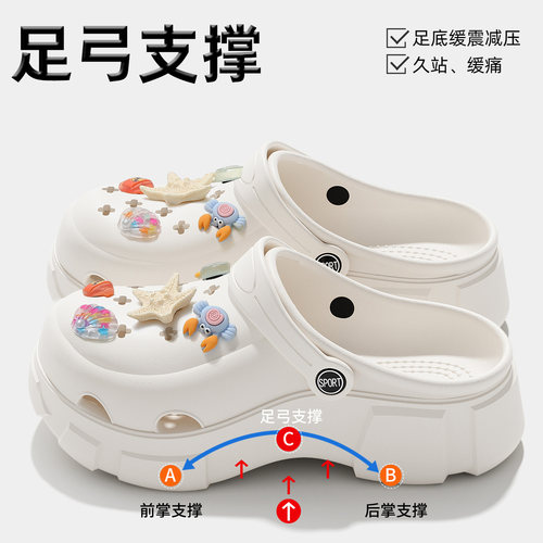 巨好看网红爆款洞洞鞋踩屎感凉拖