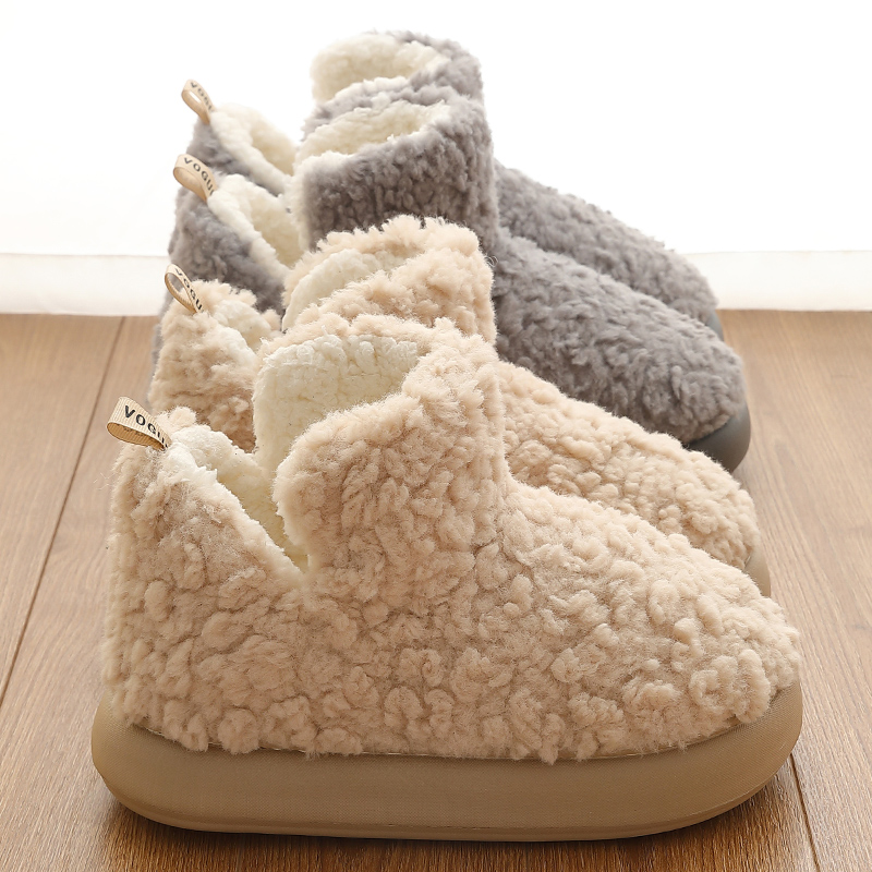 高帮包跟棉拖鞋女冬季2024新款