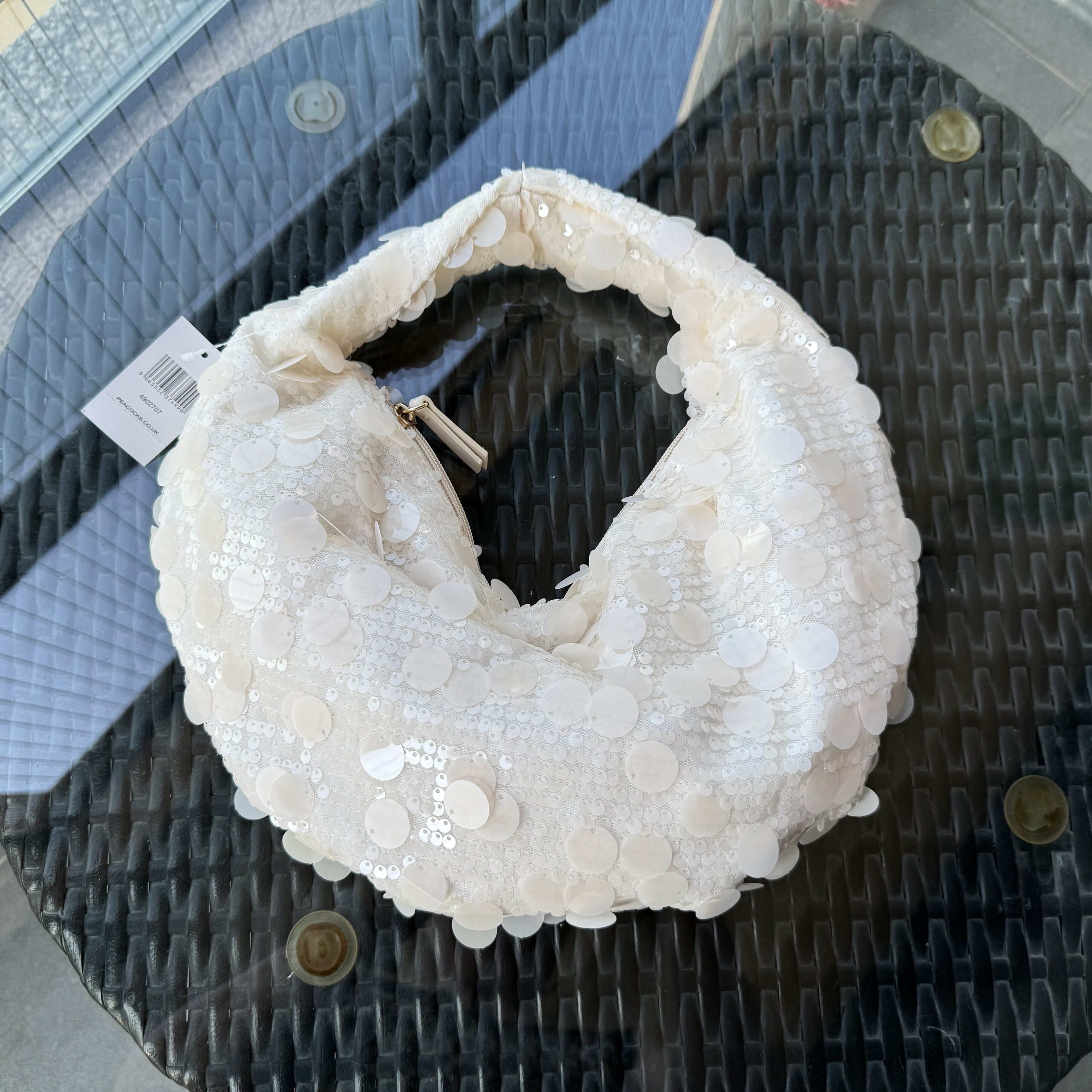 慧慧家 32包邮欧美外贸原单亮片手提包女包仙女包有点挂手亮片硬