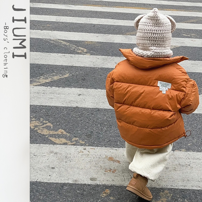 JIUMI男童冬季加厚立领羽绒服潮