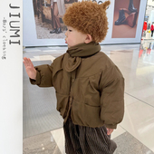 新款 棉服儿童韩版 百搭休闲裤 男童2026冬季 男宝时尚 洋气保暖面包服
