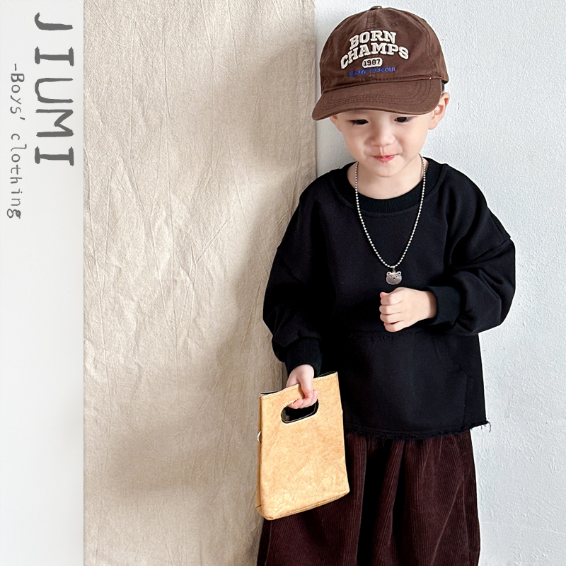 JIUMI儿童秋新款棉质卫衣灯笼裤