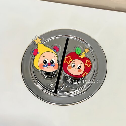 可爱卡通马桶压按器按钮长美甲