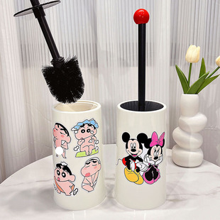 马桶刷家用无死角带底座可爱卡通洗厕所刷子卫生间蹲坑清洁刷套装