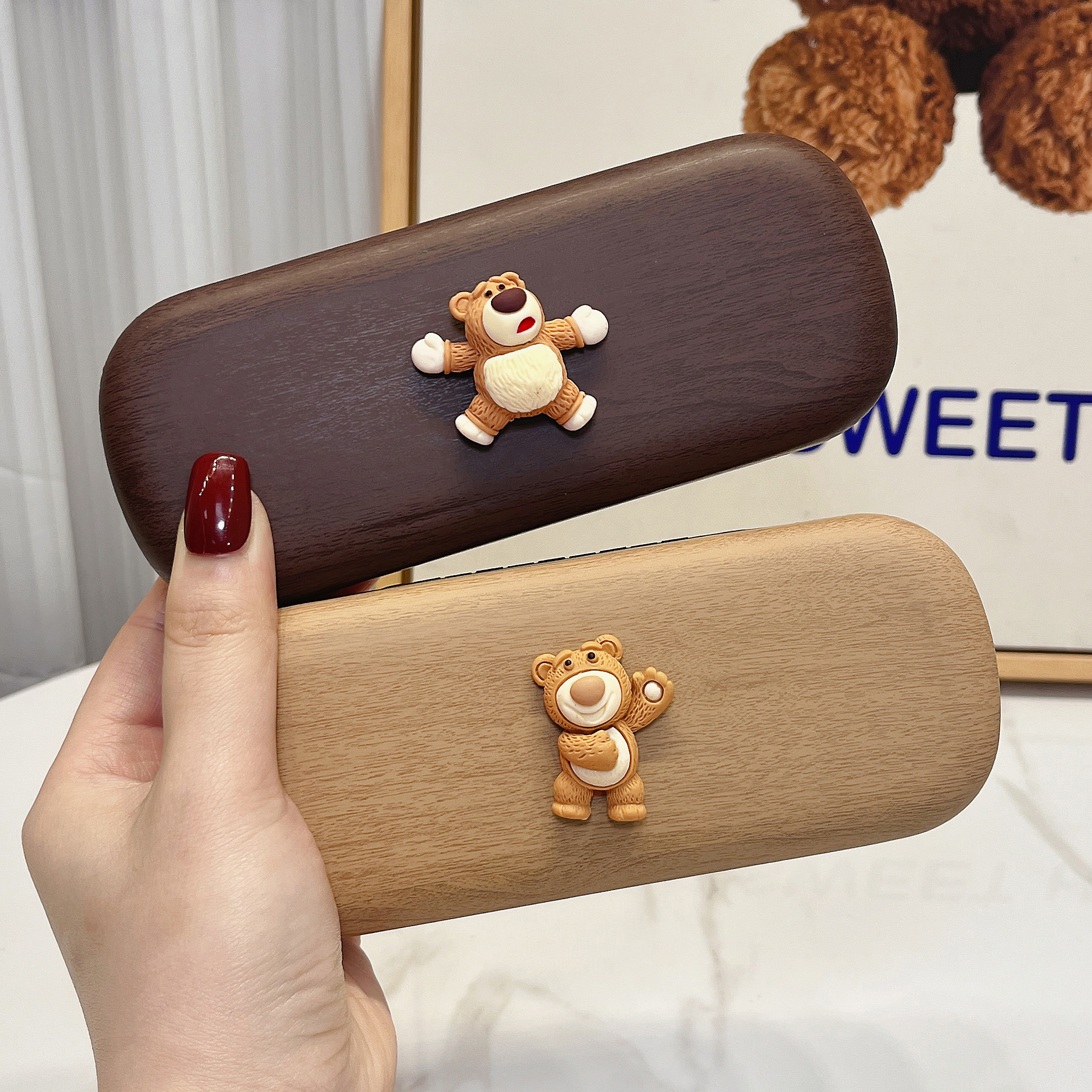 眼镜盒高级感便携抗压可爱卡通