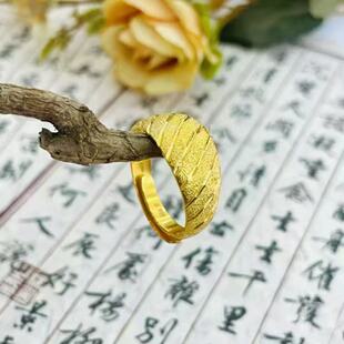 金包银9999轻奢经典男女开口戒指满天星流星雨戒指女生活口尾戒