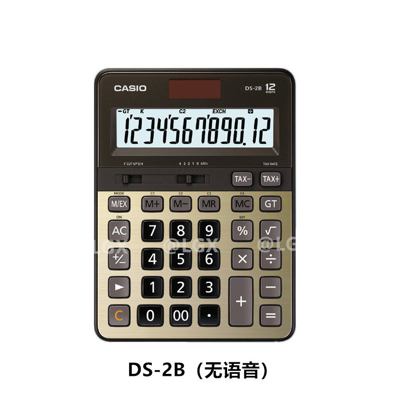 CASIO CASIO DS-2B 계산기 재무 회계 패스트 플립 자동 은행 세율 고감도 버튼 계산기