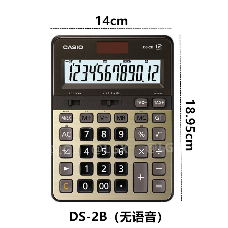 CASIO CASIO DS-2B 계산기 재무 회계 패스트 플립 자동 은행 세율 고감도 버튼 계산기