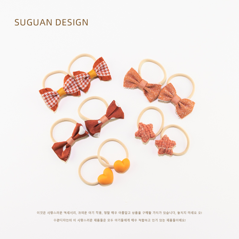 儿童发圈不伤发女童头绳公主碎花