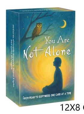 静夜思神谕You Are Not Alone Oracle 天地盖12X8CM 英文卡牌游戏