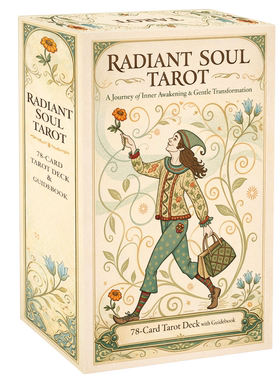 灵魂光辉塔牌Radiant Soul Tarot天地盖12X7CM英文卡罗牌卡牌游戏
