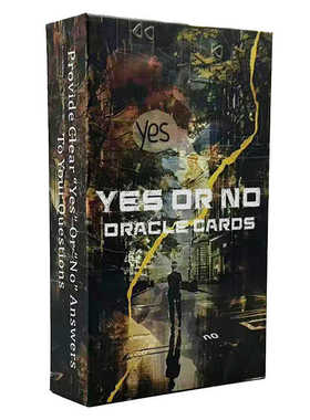 是或否神谕卡Yes or No Oracle Cards 12X7CM天地盖 英文卡牌游戏