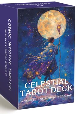 原创 月下塔牌Celestial Tarot Deck天地盖12X7CM 英文 卡牌游戏
