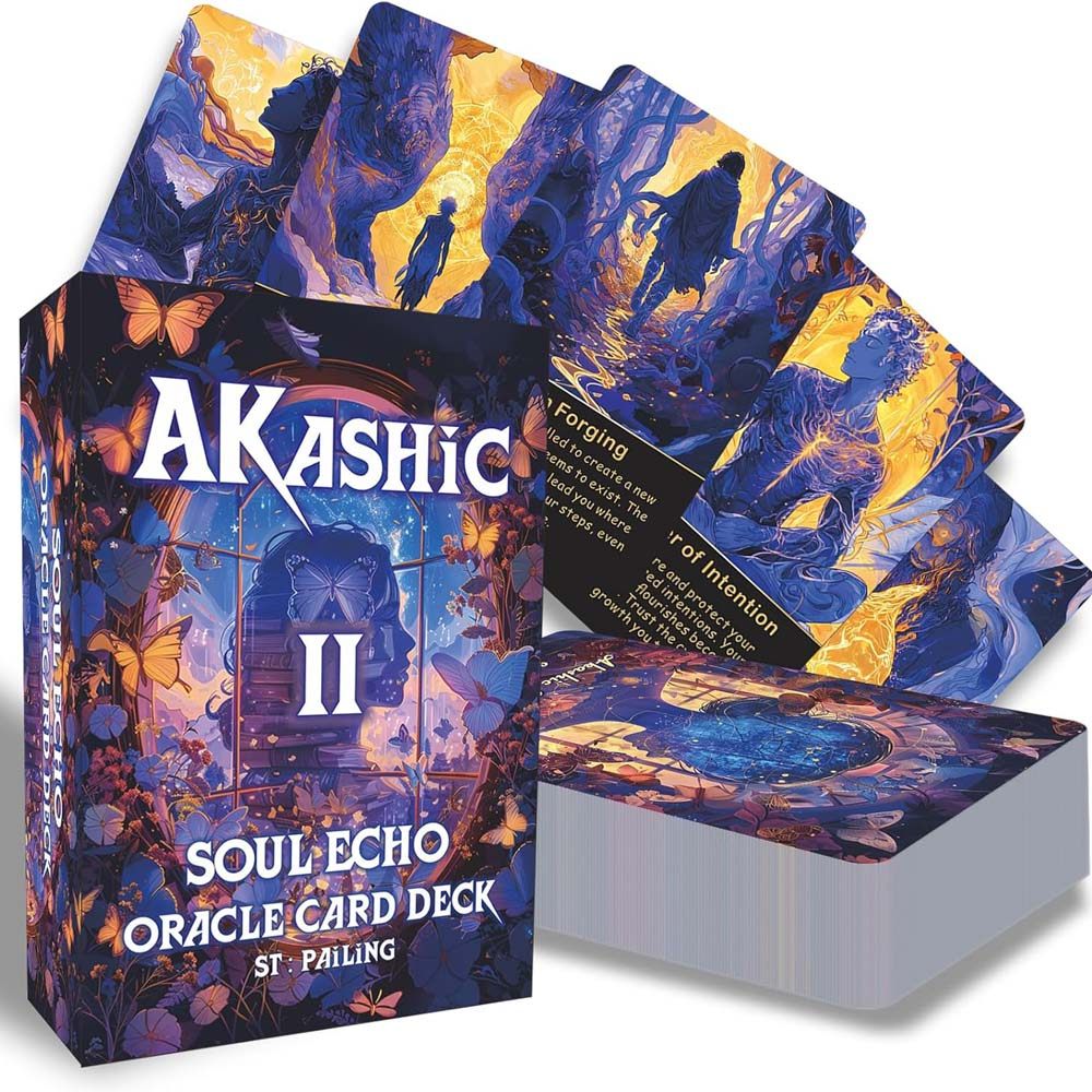 原创 阿卡西2神谕卡AK ASHIC Ⅱ 天地盖12X7 CM 78张英文卡牌游戏