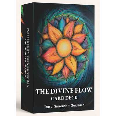 旋转花瓣神谕The Divine Flow Tarot天地盖12×7cm 英文卡牌游戏