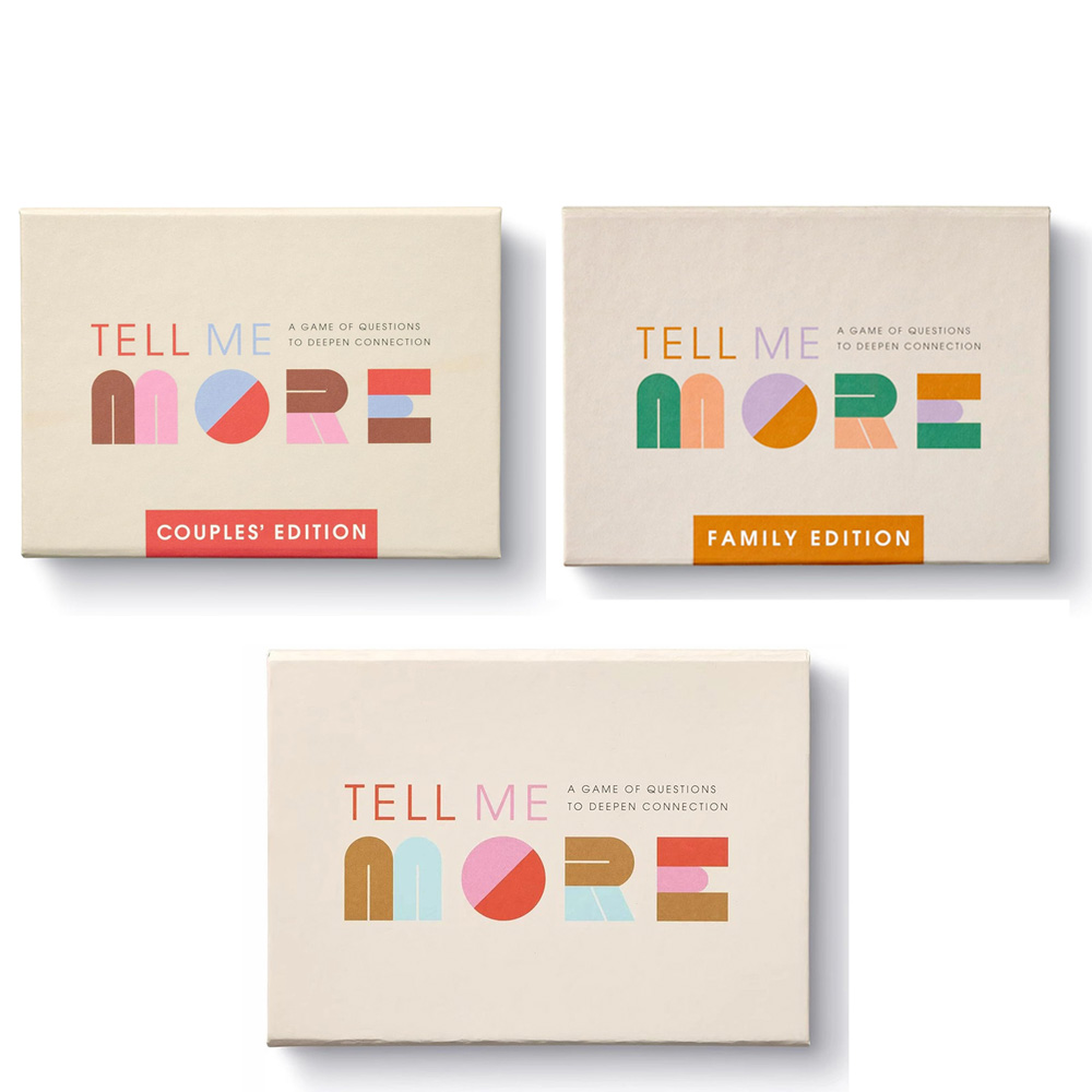启动游戏Tell Me加深情感情侣约会家庭聚会休闲游戏 英文桌游卡牌