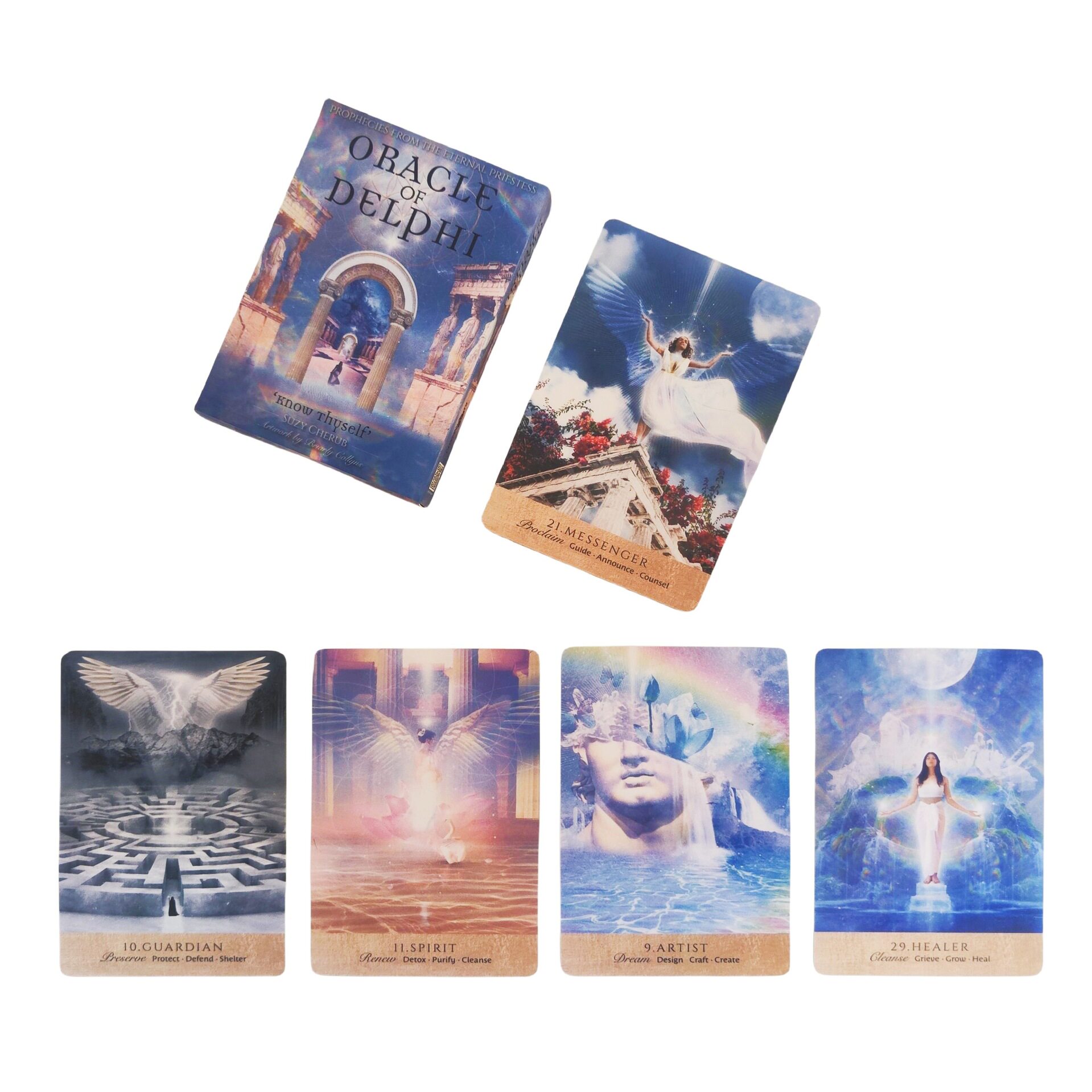 德尔斐神谕卡oracle of delphi 44张英文桌游卡牌游戏