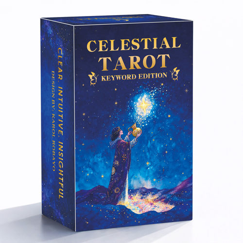 关键词版月下塔牌 Celestial Tarot 天地盖12X7CM 英文卡牌游戏