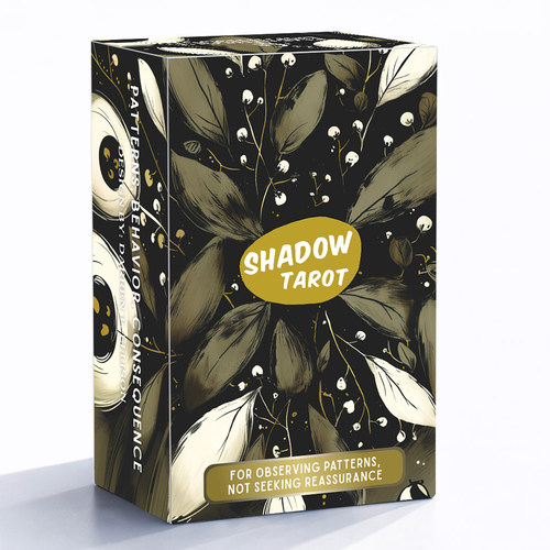暗影塔牌 Shadow Tarot天地盖包装 12X7CM 原创 英文桌游卡牌游戏