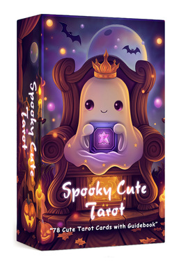 原创可爱幽灵塔牌Spooky Cute Tarot天地盖12X7CM 英文卡牌游戏