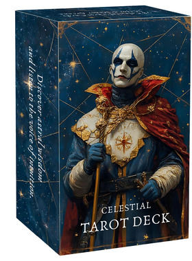 原创 蓝梦塔牌Celestial Tarot 天地盖12X7CM 78张 英文卡牌游戏