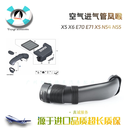 宝马X5X6进气风喉进风口