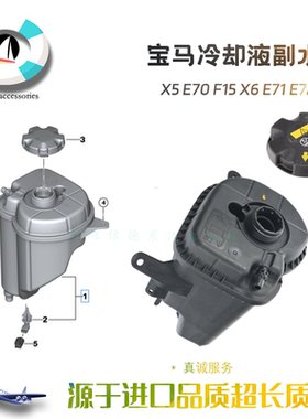 适用宝马X5E70F15水箱付水壶X6E71E72F16冷却液副水壶防冻液水壶