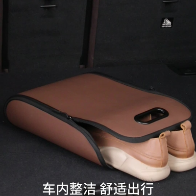 车载鞋盒车内放鞋神器汽车副驾驶鞋子收纳专用后备箱储物车上用品