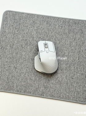 NS Planet棉麻鼠标垫灰色高级感键盘垫加厚办公桌垫大号定制尺寸