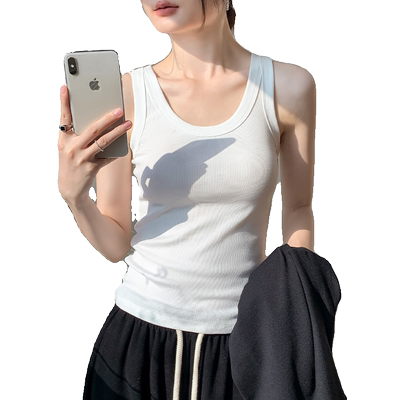 美式掐腰衬衫内搭吊带背心女