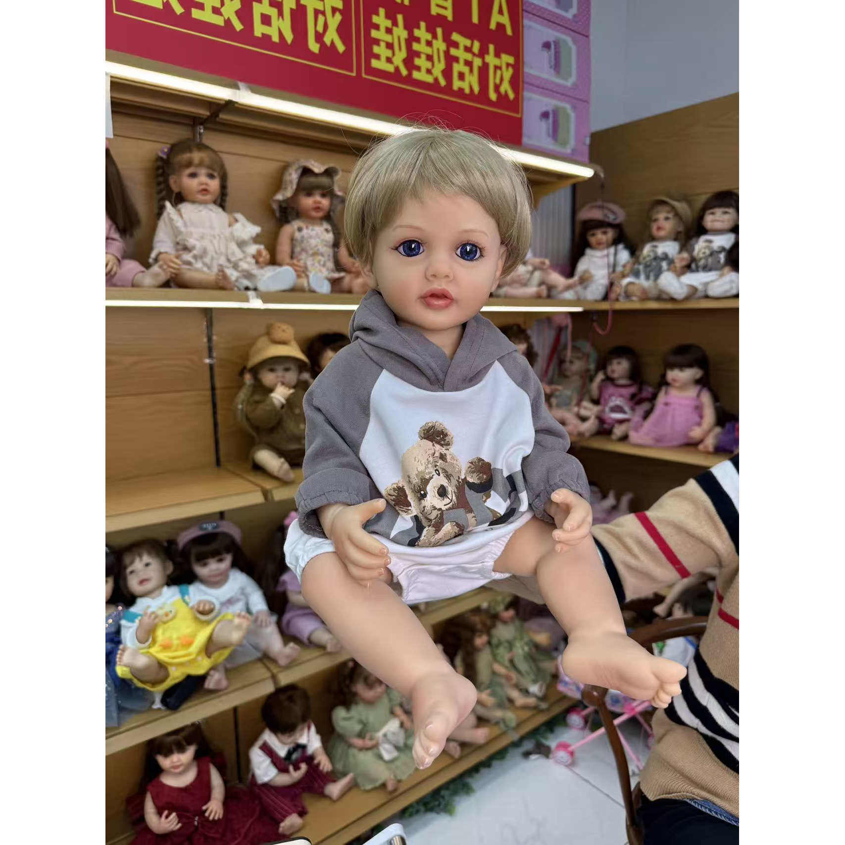 直播重生娃娃仿真男孩婴儿模型软胶硅胶儿童过家家玩具陪睡洋娃娃