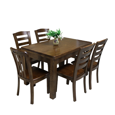 全实木餐桌椅组合长方形