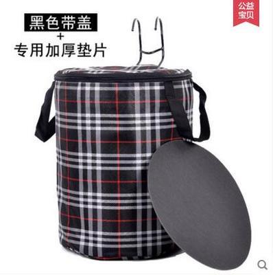 帆布加厚防水带盖前后篮子车筐