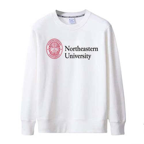 新款Northeastern University美国东北大学纪念衫纯棉薄款套头卫