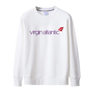 男女通穿virgin atlantic维珍航空周边休闲班服薄款卫衣纯棉衣服
