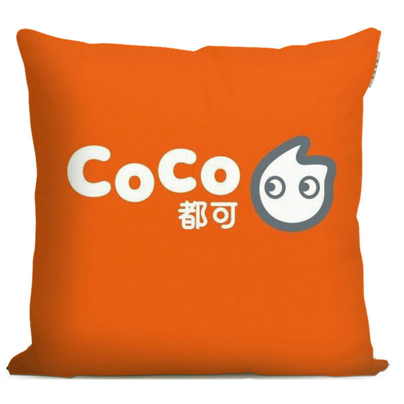 新款CoCo都可周边创意纪念品礼品沙发抱枕定制餐饮门店装饰靠枕礼