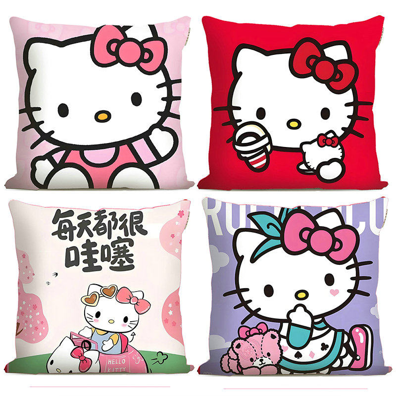 hellokitty猫抱枕被子两用车载空调被午睡儿童卡通凯蒂哈喽KT枕头