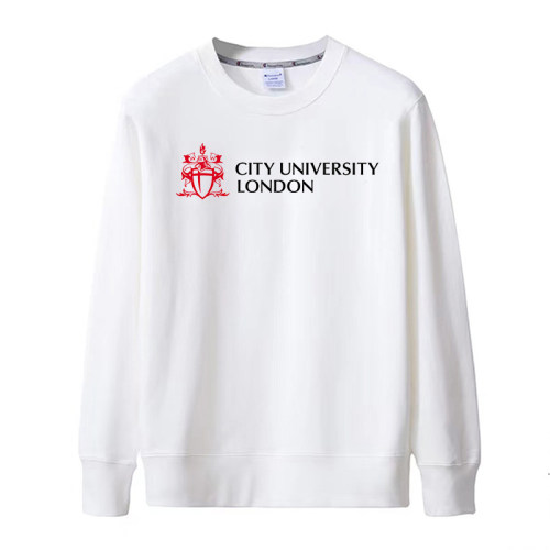 新款伦敦城市大学大学纯棉纪念衫男女衣服春秋季薄款宽松套头