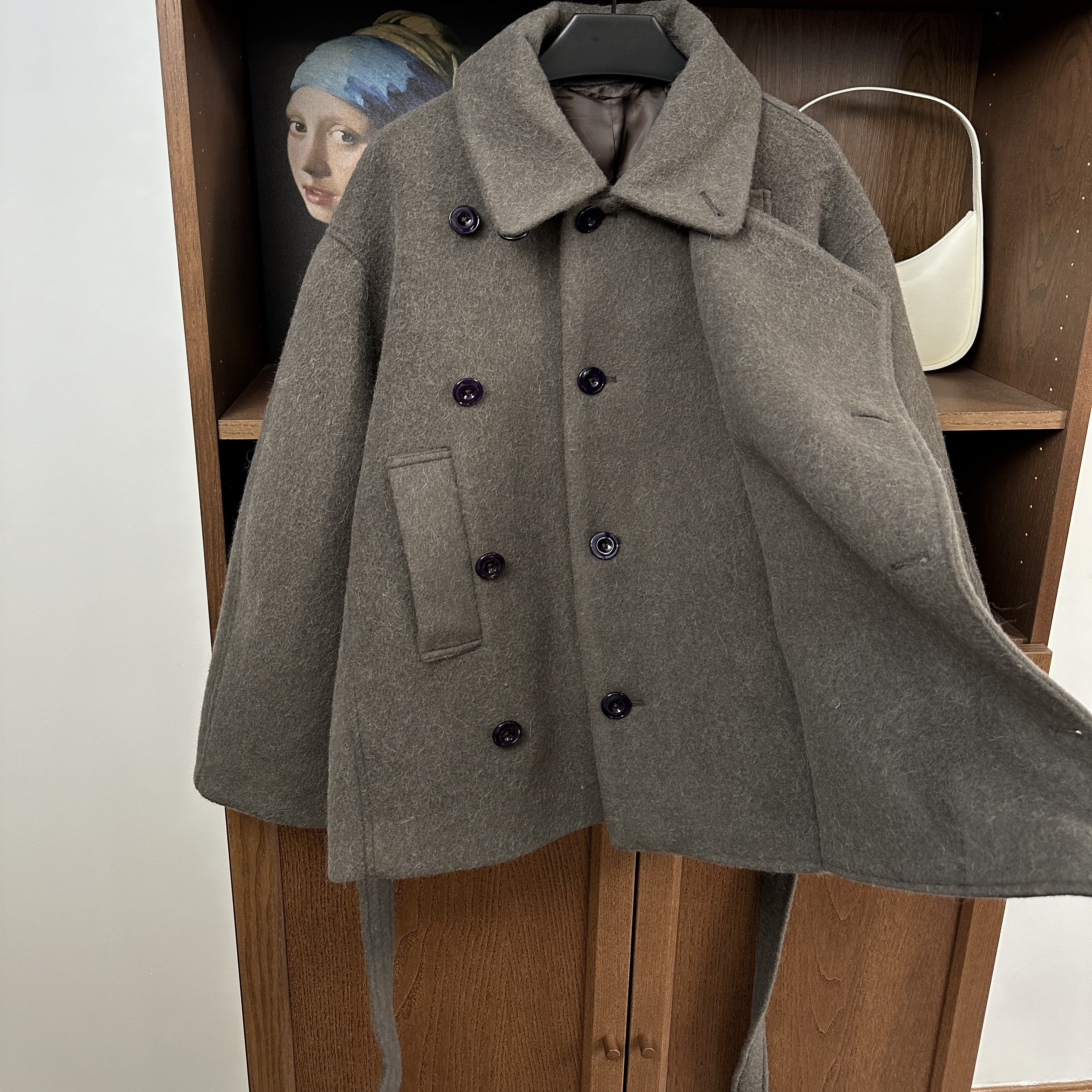 2025秋冬新品气质法式毛呢外套