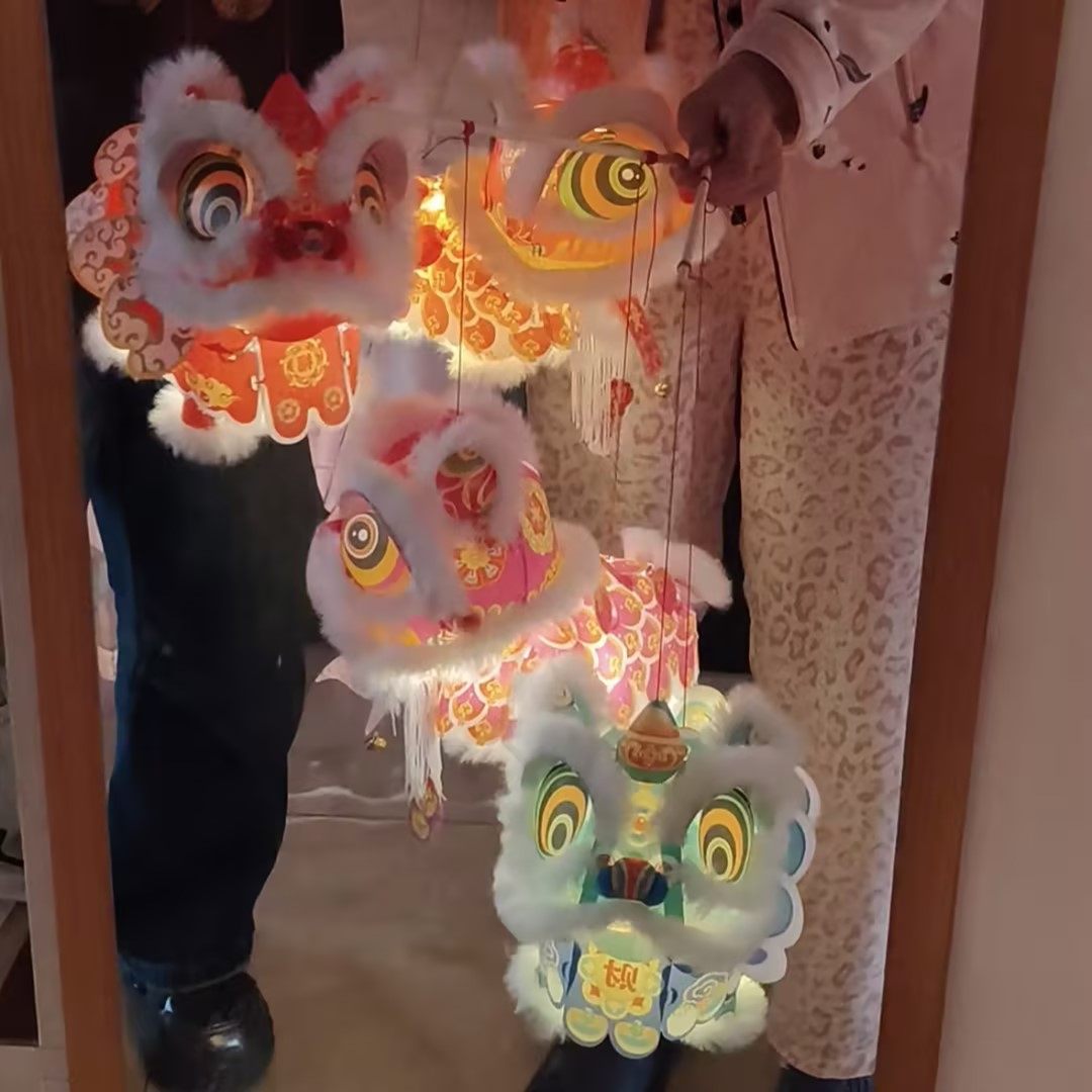 新年醒狮灯笼手工diy材料春节摆摊狮子花灯元宵儿童自制手提灯笼,文具电教/文化用品/商务用品,文创/手作/文化用品,淘宝优惠券,粉丝福利购,淘宝优惠卷