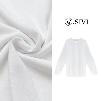 熙薇【爱随风起】2026春季新款简约宽松时尚长袖上衣M2177