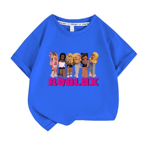 儿童短袖t恤我的世界衣服男童夏装新款roblox童装打底衫纯棉薄款