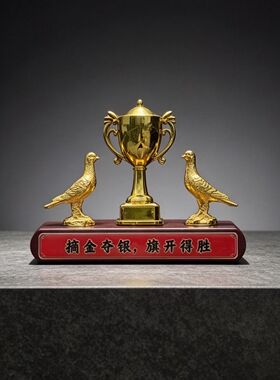 赛鸽爱好者专属挪车摆件赛鸽信鸽俱乐部公棚比赛赛鸽挪车金属摆件