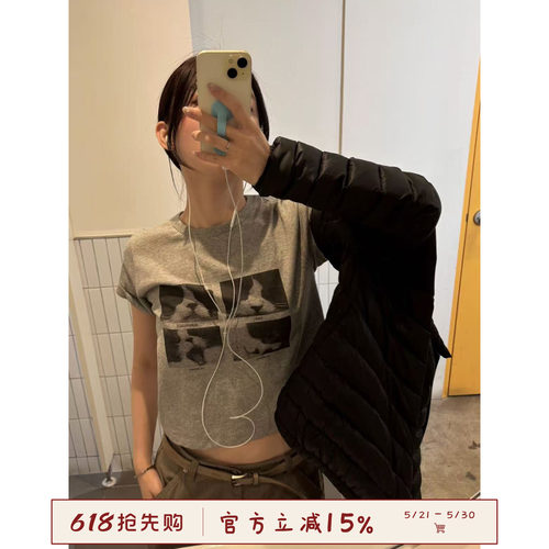 可爱猫咪短袖T恤夏季女