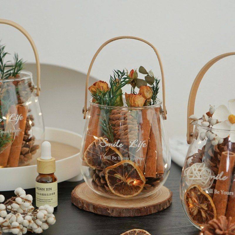 肉桂无火干花香薰家用室内持久卧室房间精油扩香器摆件手提皮革杯,居家日用,香包/香囊,淘宝优惠券,粉丝福利购,淘宝优惠卷