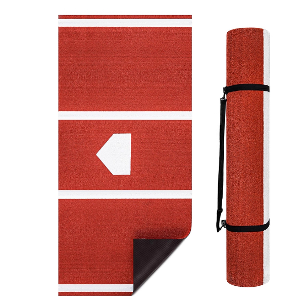 红白棒球垫垒球垫绿白投手练习仿真草皮防滑工厂出货直销