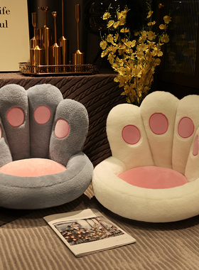 榻榻米坐垫靠背一体地上蒲团懒人坐墩卧室家用地板屁垫椅子厚垫子