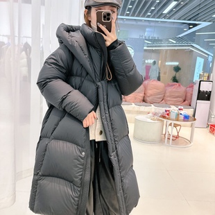 北方极寒过冬90鹅绒加厚羽绒服泡芙女长款黑金品质冬装保暖外套