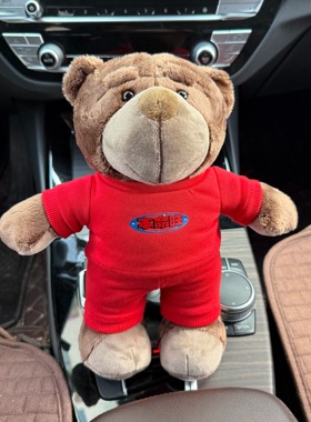 新年本命旺小熊礼品娃娃 宝马小熊公仔玩偶bava小熊 4S店购车礼物