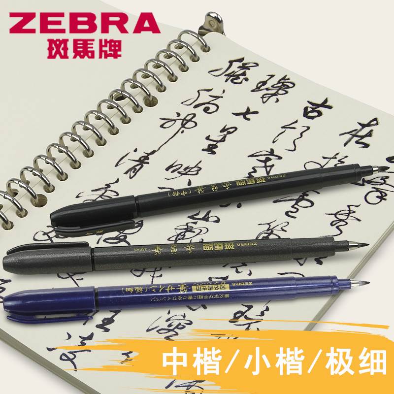 日本斑马牌秀丽笔软头书法笔钢笔式毛笔专用练字楷书瘦金体自来水